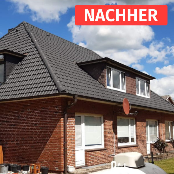 Dach nach der Dachbeschichtung  Wilhelmshaven